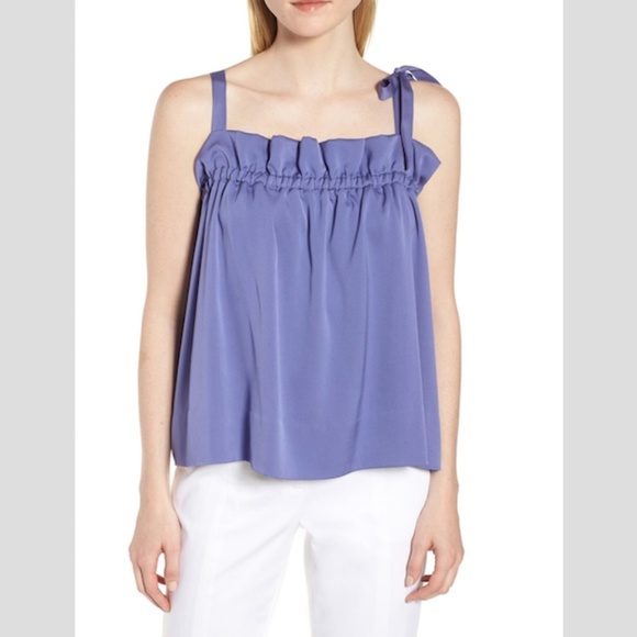 Lewit Tops - Lewit Tie Strap Stretch Silk Blend Camisole